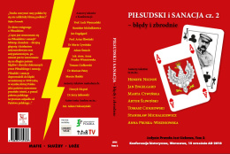 Piłsudski i sanacja - błędy i zbrodnie 2 tom